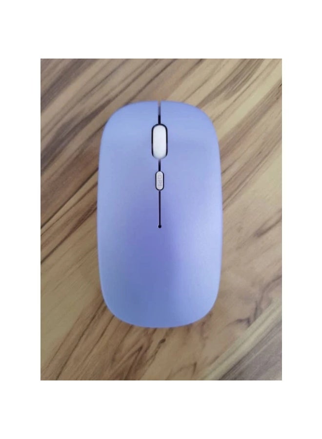 T-WOLF M12 Bluetooth MOUSE Wireless Slim Mouse For Android Tablet Laptop Smart Phones LIKE M330 M185 M220 (PURPLE) - Image 2
